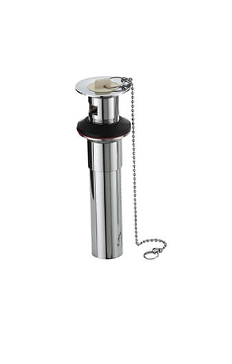 Basin Drain with Overflow & Rubber Stopper/ Chain