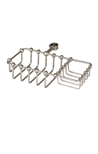 Riser Mount Soap Basket for Clawfoot Tubs