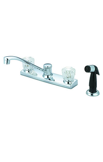 Two handle Kitchen Faucet with Side Spraye