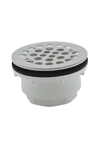 DR10006 : White PVC Shower Drain