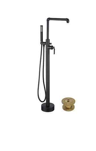 Single Handle Floor Mount Tub Faucet