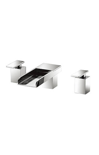 Tub Faucet with Waterfall Tub Spout