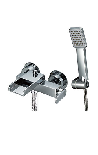 Bathtub Faucet with Handheld Shower and Hose